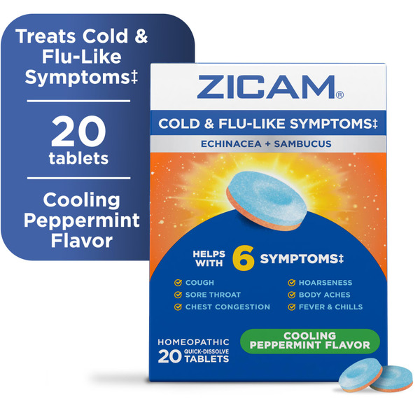 Cold, Flu & Allergy Zicam Cold & Flu-Like Symptoms With Echinacea And Sambucus hero