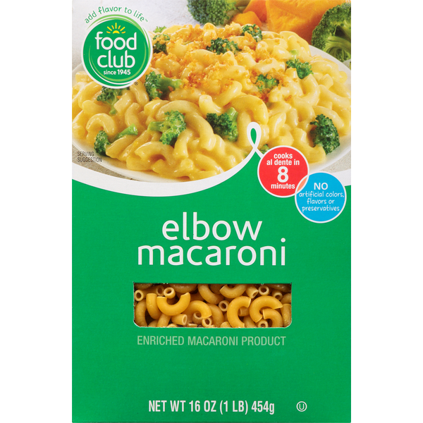 Dry Pasta Food Club Elbow Macaroni hero