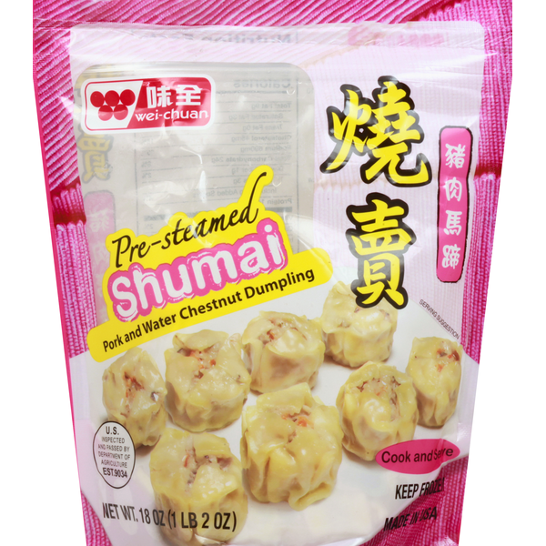 Frozen Meals Wei-Chuan Shumai, Pre-Steamed, Pork & Water Chestnut Dumpling hero