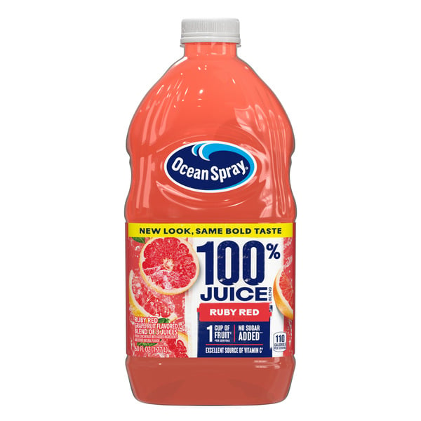 Juice & Nectars Ocean Spray 100% Ruby Red Grapefruit Juice, 100% Juice hero