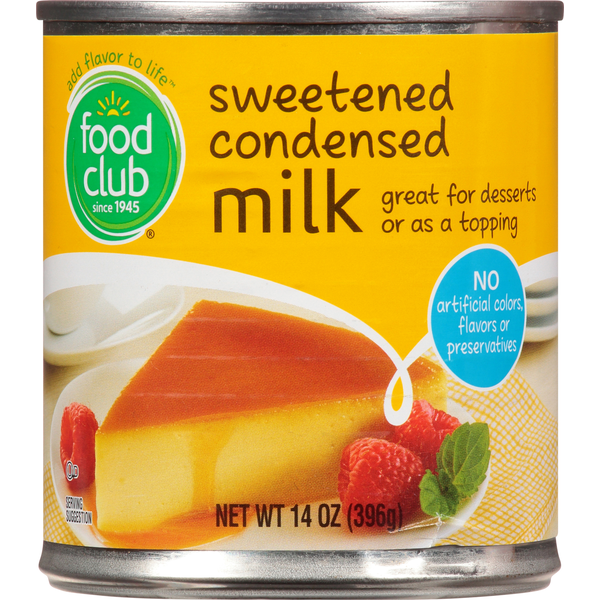 Baking Ingredients Food Club Milk, Condensed, Sweetened hero