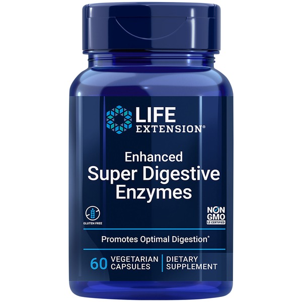 Enzymes Life Extension Super Digestive Enzymes, Enhanced, Vegetarian Capsules hero