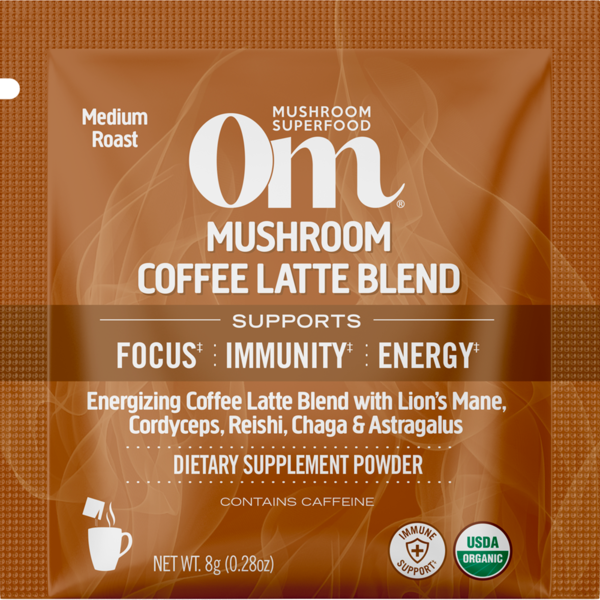 Coffee Om Mushroom Coffee Latte Blend, Single Packet hero