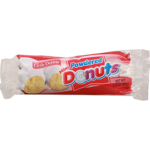 Cookies & Cakes Little Debbie Donuts, Powdered, Mini hero