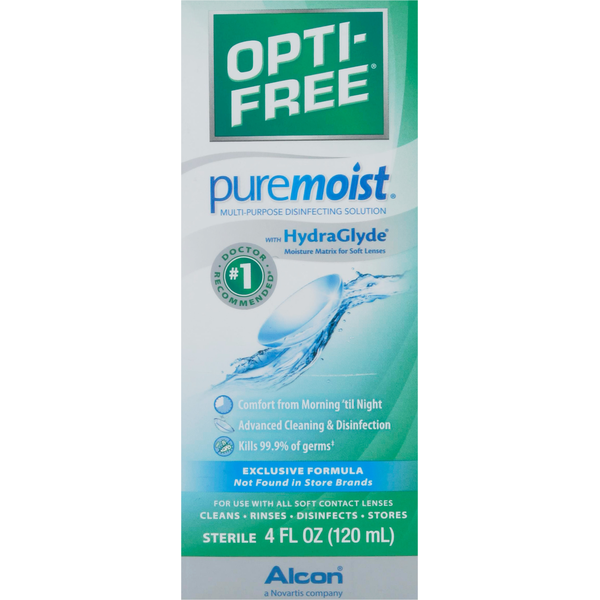 Eye & Ear Care OPTI-FREE Disinfecting Solution, Multi-Purpose, with HydraGlyde, Sterile hero