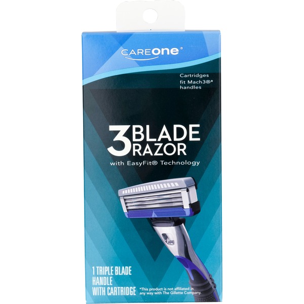 Shave Needs CareOne Men's 3-Blade Razor w/EasyFit Technology hero