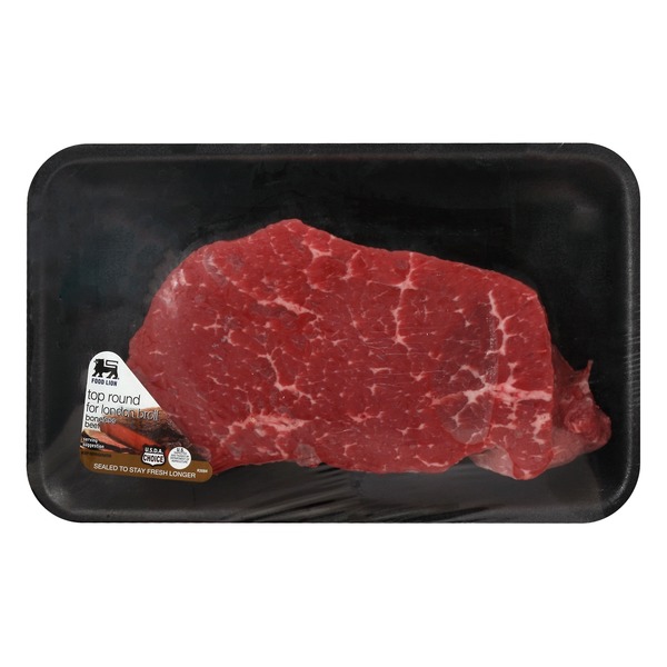 Fresh Beef, Lamb, Veal Food Lion Top Round for London Broil Boneless Beef hero