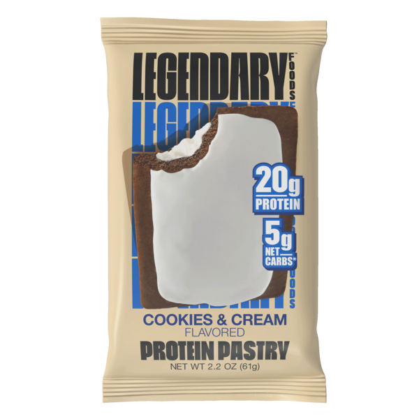 Bakery Desserts Legendary Foods Protein Pastry, Cookies & Cream hero