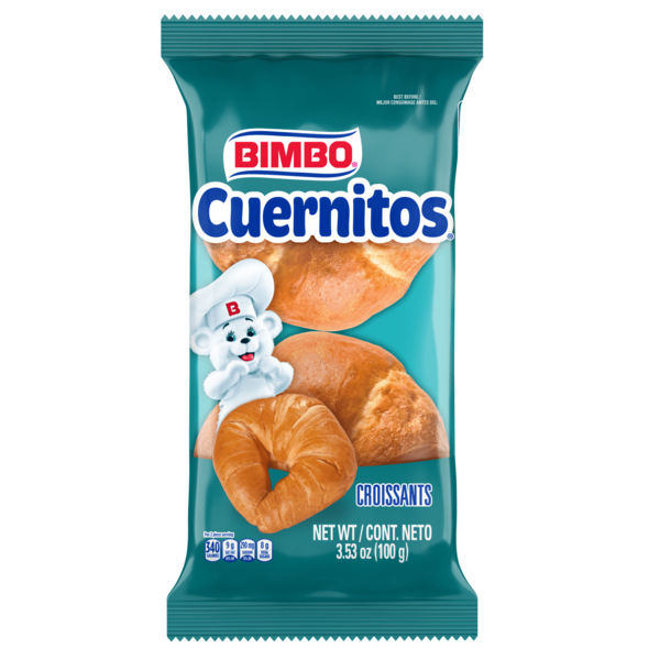 Breakfast Bakery Bimbo  Cuernitos, 2 count, Plain Croissants hero