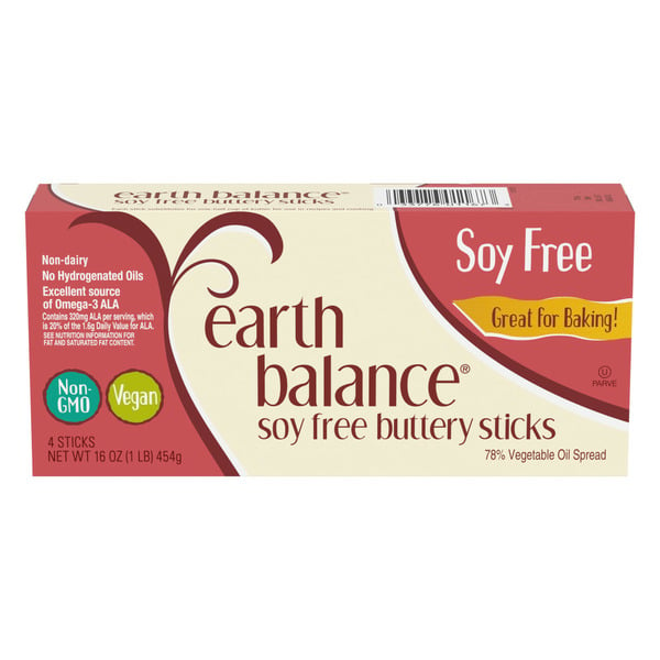 Butter Earth Balance Soy Free Buttery Sticks, Vegan Butter Alternative hero