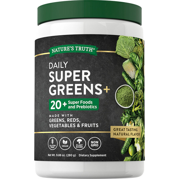 Vitamins & Supplements Nature's Truth Daily Super Greens+ Powder with Reds hero