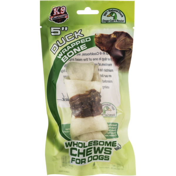 Dog Food & Care K-9 Cookhouse K-9 5" Duck Wrapped Bone hero