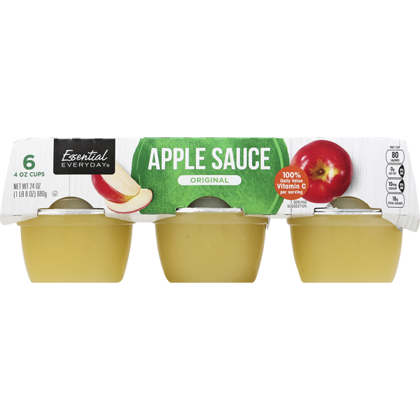 Canned Fruit & Applesauce Essential Everyday Apple Sauce, Original hero