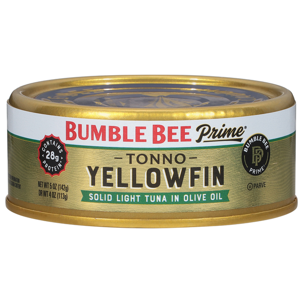 Canned Meat & Seafood Bumble Bee Prime Fillet Tonno Solid Light Tuna in Olive Oil hero