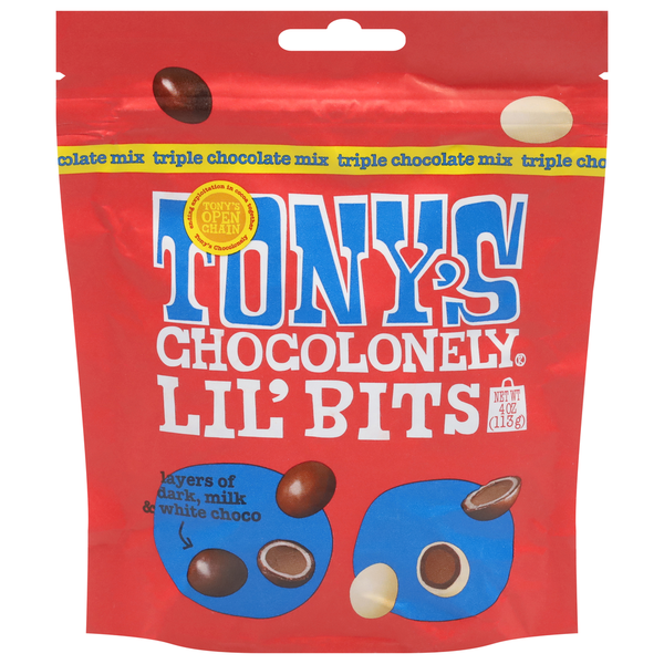 Candy & Chocolate Tony's Chocolonely Lil' Bits, Triple Chocolate Mix hero