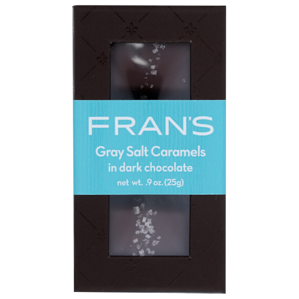 Candy & Chocolate Fran's Chocolates Caramel Gray Salt 3Pk hero