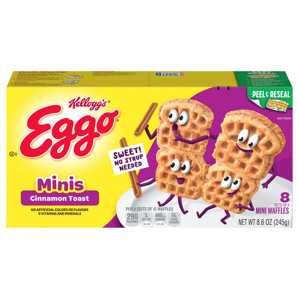 Kellogg’s Eggo Waffles, Cinnamon Toast, Minis hero