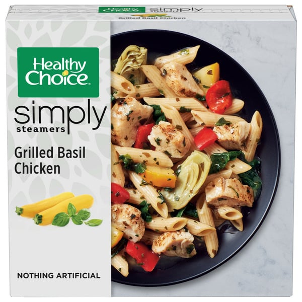 Frozen Meals Healthy Choice Simply Steamers Grilled Basil Chicken Frozen Meal hero