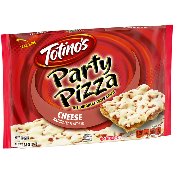 Frozen Pizza Totino's Cheese Flavored Party Pizza Thin Crust Frozen Pizza Snacks hero