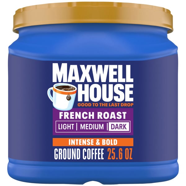 Coffee Maxwell House French Roast Dark Roast Ground Coffee hero