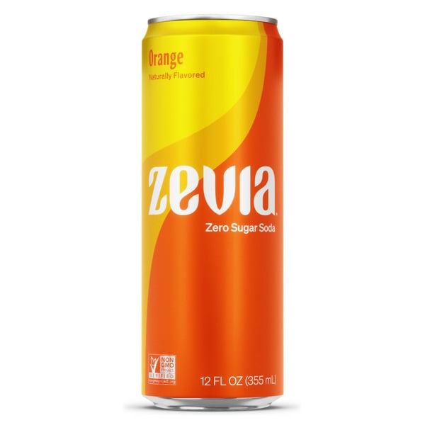 Zevia Zero Sugar Orange Soda hero