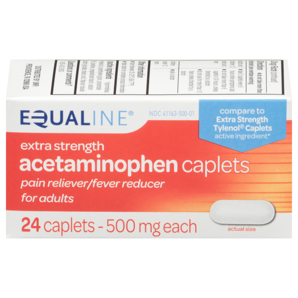 Muscles, Joints & Pain Relief Equaline Acetaminophen, Extra Strength, 500 mg, Caplets hero