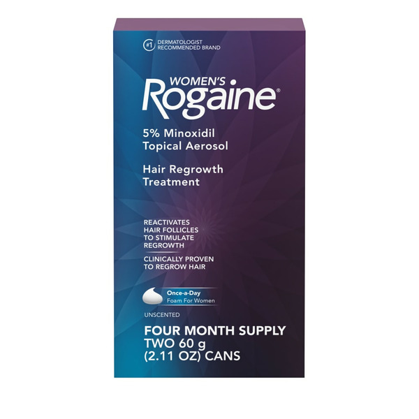 Hair Care ROGAINE Women's 5% Minoxidil Foam, Unscented hero