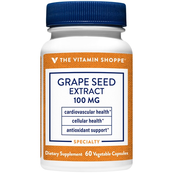 Antioxidants The Vitamin Shoppe Grape Seed Extract Antioxidant - 100 MG (60 Capsules) hero