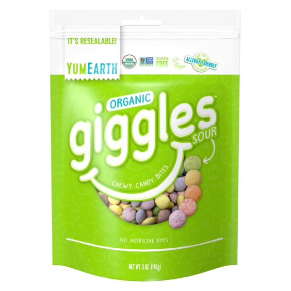 Candy & Chocolate YumEarth Organic Giggles, Sour Chewy Candy hero