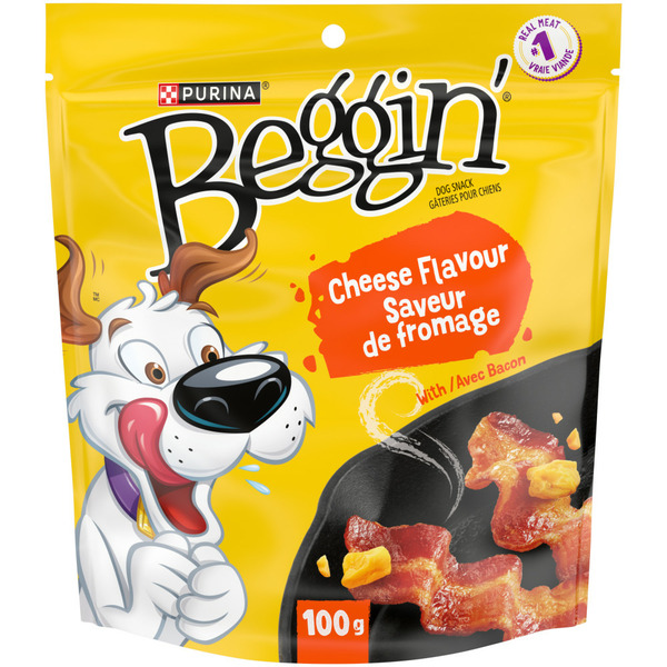 Dog Food & Care Purina Bacon Cheese Dog Treats"Beggins Strips" hero