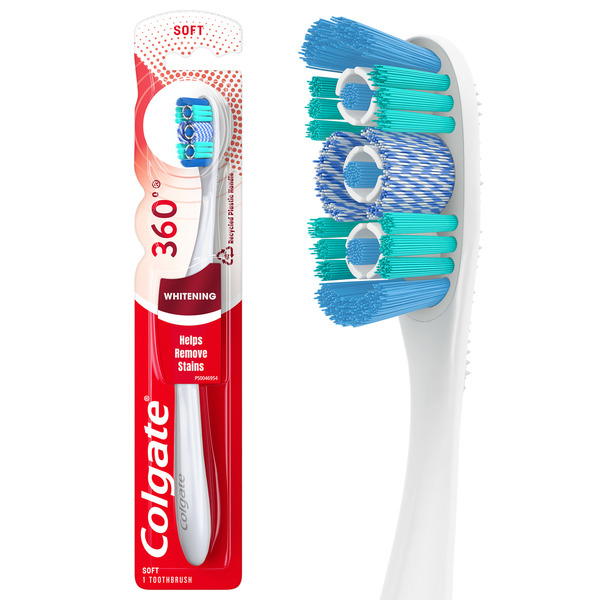 Oral Hygiene Colgate 360 Optic White Soft Toothbrush for Stain Removal hero