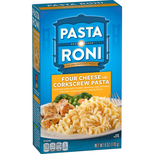 Instant Foods Rice-A-Roni Corkscrew Pasta, Four Cheese Flavor hero