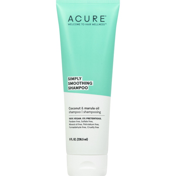 Hair Care ACURE Shampoo, Simply Smoothing, Coconut & Marula Oil hero