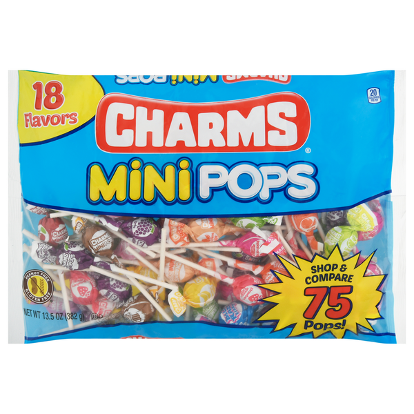 Candy & Chocolate Charms Pops, 18 Flavors, Mini hero