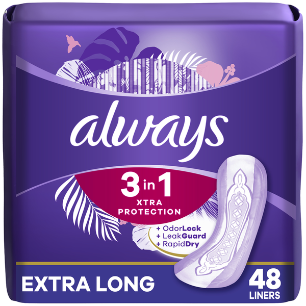 Feminine Care Always 3-in-1 Liners hero