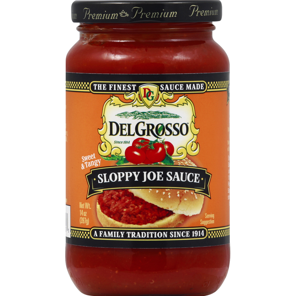 Condiments DelGrosso Sloppy Joe Sauce, Sweet & Tangy hero