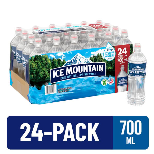 Water, Seltzer & Sparkling Water Ice Mountain 100% Natural Spring Water hero