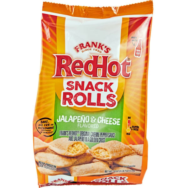 Candy & Chocolate Frank's RedHot® Jalapeno & Cheese Flavored Snack Rolls hero