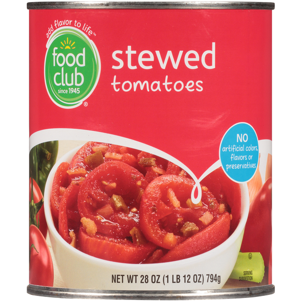 Canned & Jarred Vegetables Food Club Stewed Tomatoes hero