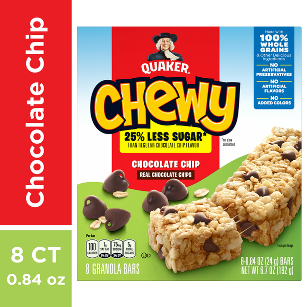 Energy & Granola Bars Quaker Granola Bars, Chocolate Chip hero