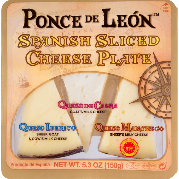 Ponce de León Cheese Plate, Spanish, Sliced hero