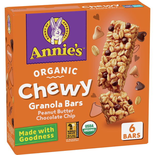 Energy & Granola Bars Annie's Organic Peanut Butter Chocolate Chip Granola Bar hero