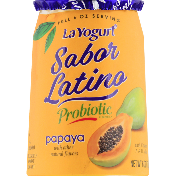 Yogurt La Yogurt Yogurt, Lowfat, Papaya, Blended hero