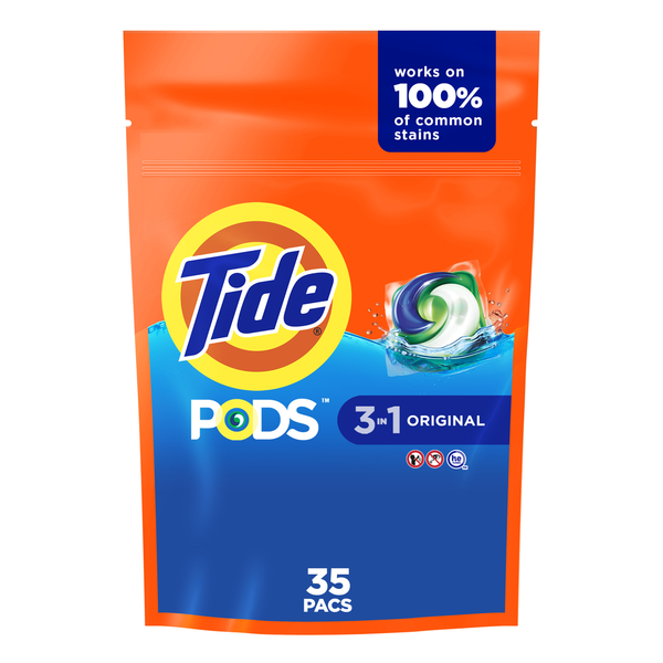 Laundry Tide PODS Liquid Laundry Detergent , Original Scent hero