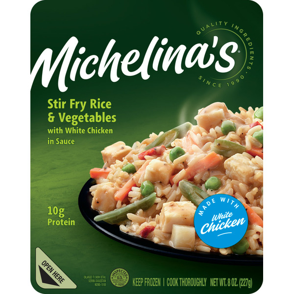 Frozen Meals Michelina's Stir Fry Rice and Vegetables with Chicken hero