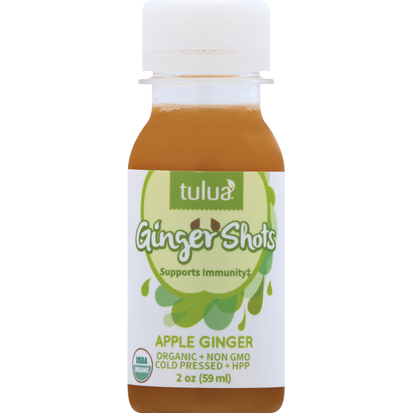 Juice & Nectars Tulua Ginger Shots, Apple Ginger hero