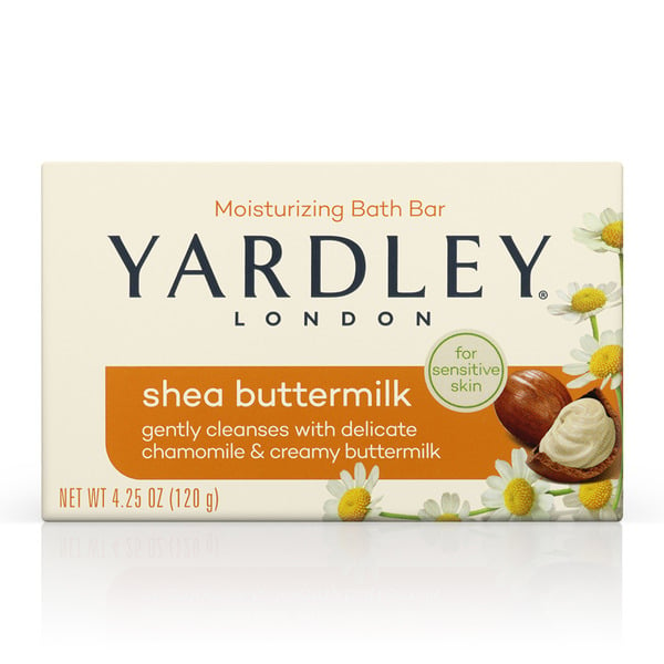 Body Wash & Shower Gels Yardley London Shea Buttermilk Moisturizing Bath Bar for Sensitive Skin hero