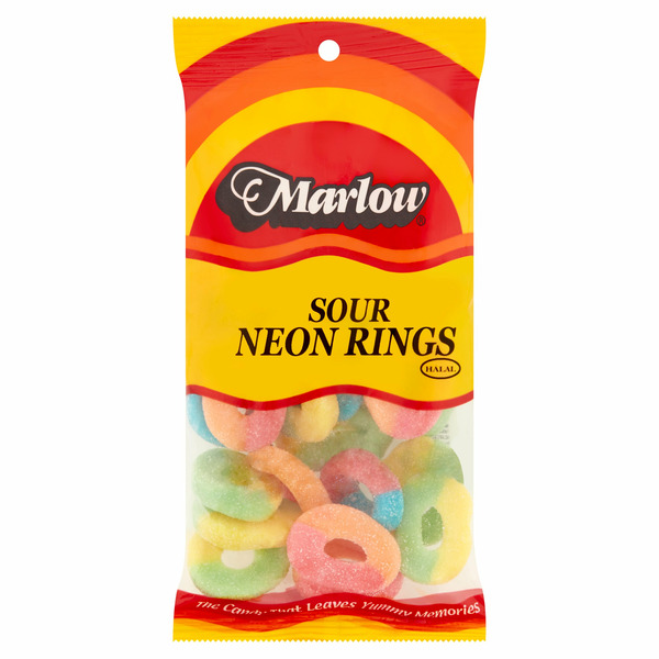 Candy & Chocolate Marlow Sour Neon Rings Candy hero