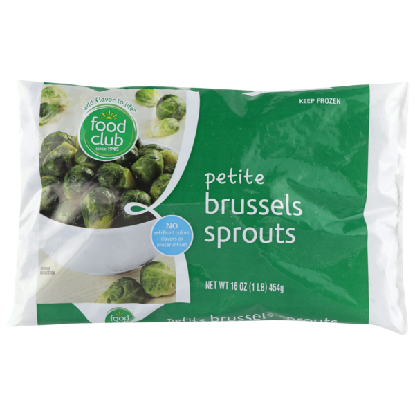 Frozen Vegan & Vegetarian Food Club Petite Brussels Sprouts hero