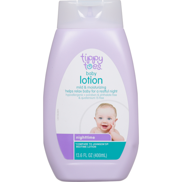 Body Lotions & Soap Tippy Toes Baby Lotion, Mild & Moisturizing, Nighttime hero